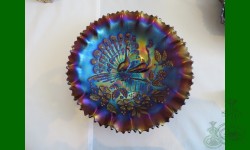 Peacocks, Northwood. Pie crust edge. Amethyst. Very beautiful iridescence