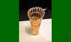 Blackberry Open Edge, Fenton. Très beau vase